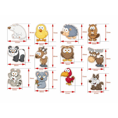 Magnet-Set Waldtiere – 12 kinderfreundliche Magnete für Spiel & Deko