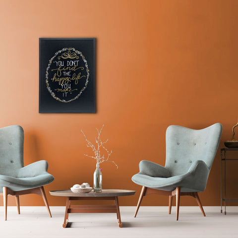 Securit® Wandkreidetafel Budget – Holzrahmen Schwarz, 60x80cm