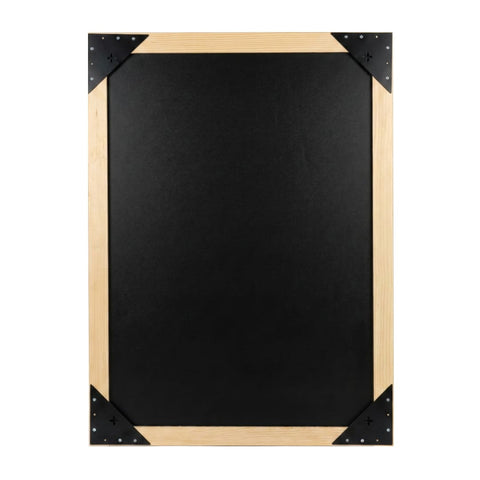 Wandkreidetafel Magnetisch 79x109cm, Holzrahmen Natur - B-Ware / Abverkauf