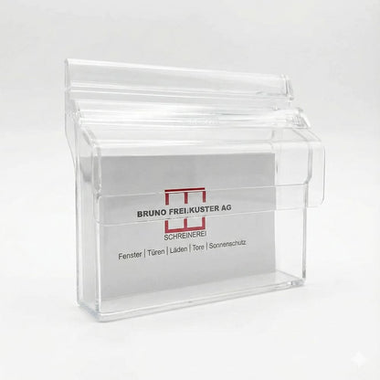 Acryl Visitenkartenbox, Wandvisitenkartenhalter