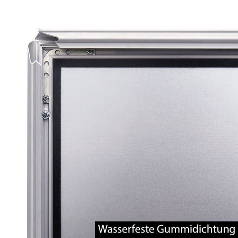 Kundenstopper Alu Classic Wasserfest, DIN A1, Silber, Outdoor