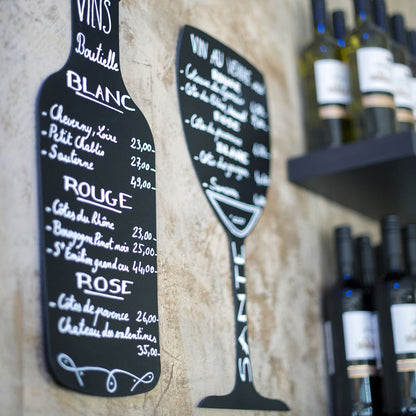 Securit® Wandkreidetafel Silhouette Flasche, 20x50cm