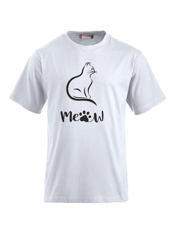 T-Shirt bedrucken mit Spruch - Katze-Meow