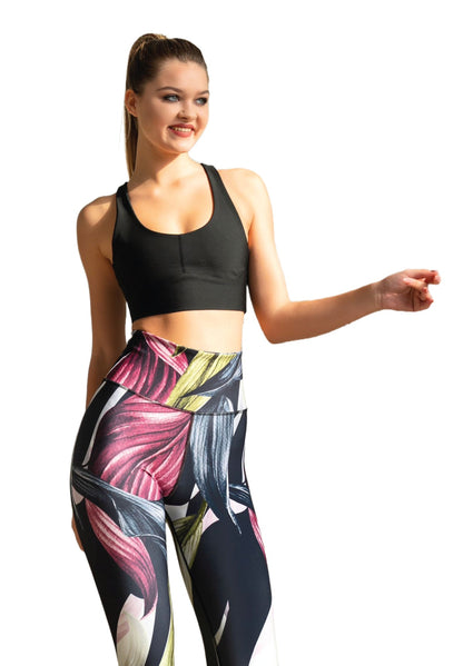 324 - Екстра висока талія квіткові легінси - Залишайтеся стильними 🌺