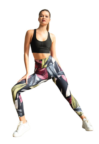 324 - Екстра висока талія квіткові легінси - Залишайтеся стильними 🌺