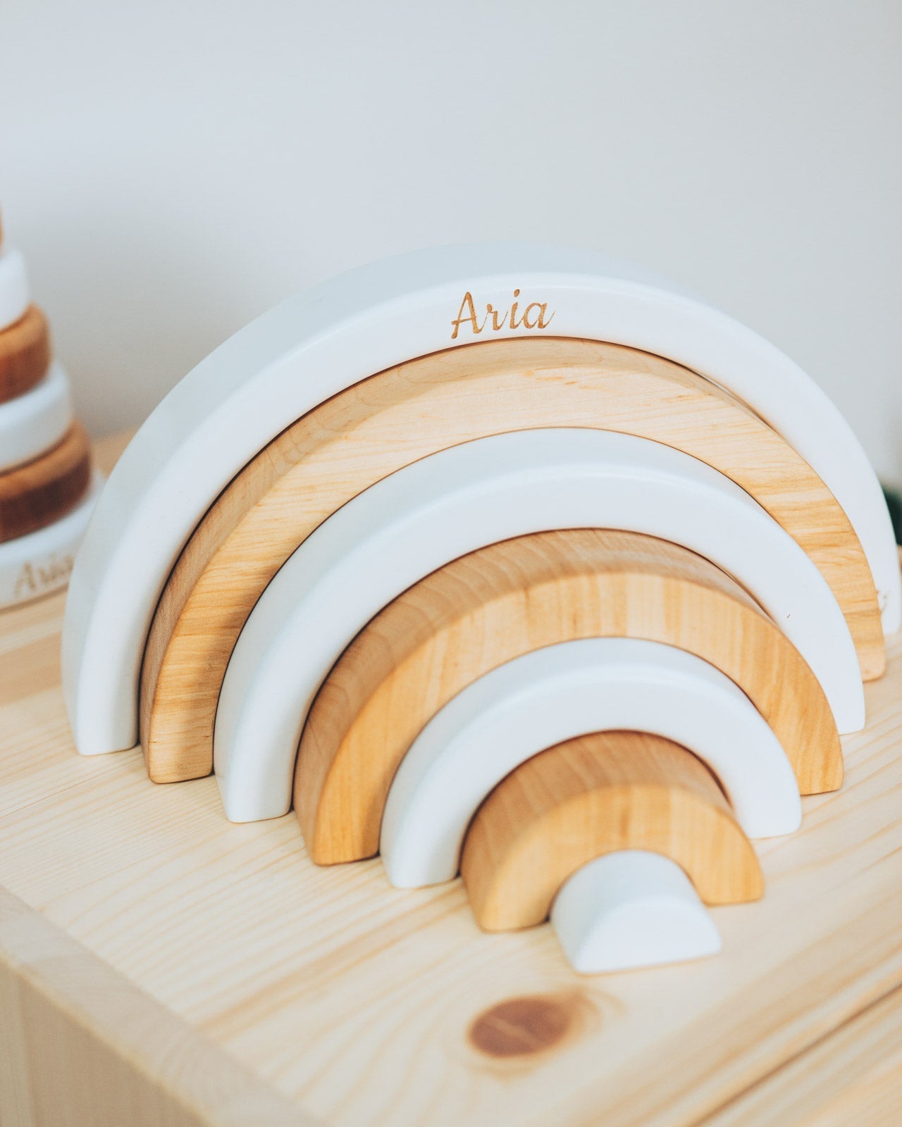 white stacker for kids