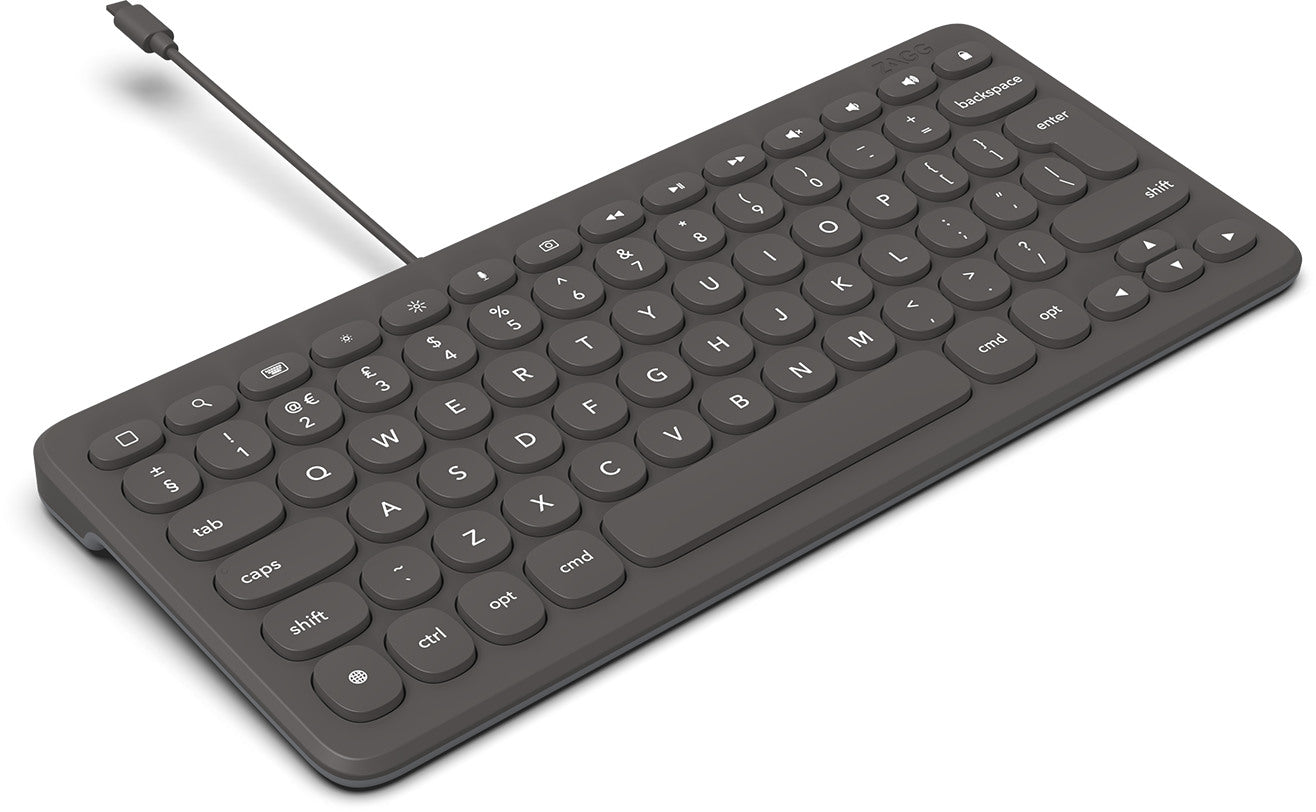 ZAGG Keyboard Lightning universal 103211040 for iPad Wired,Charcoal, CH