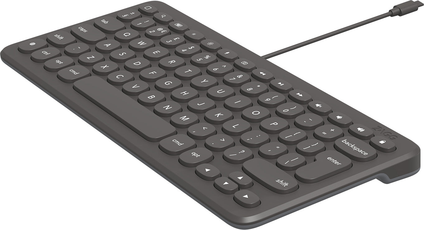 ZAGG Keyboard Lightning universal 103211040 for iPad Wired,Charcoal, CH