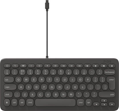 ZAGG Keyboard Lightning universal 103211040 for iPad Wired,Charcoal, CH