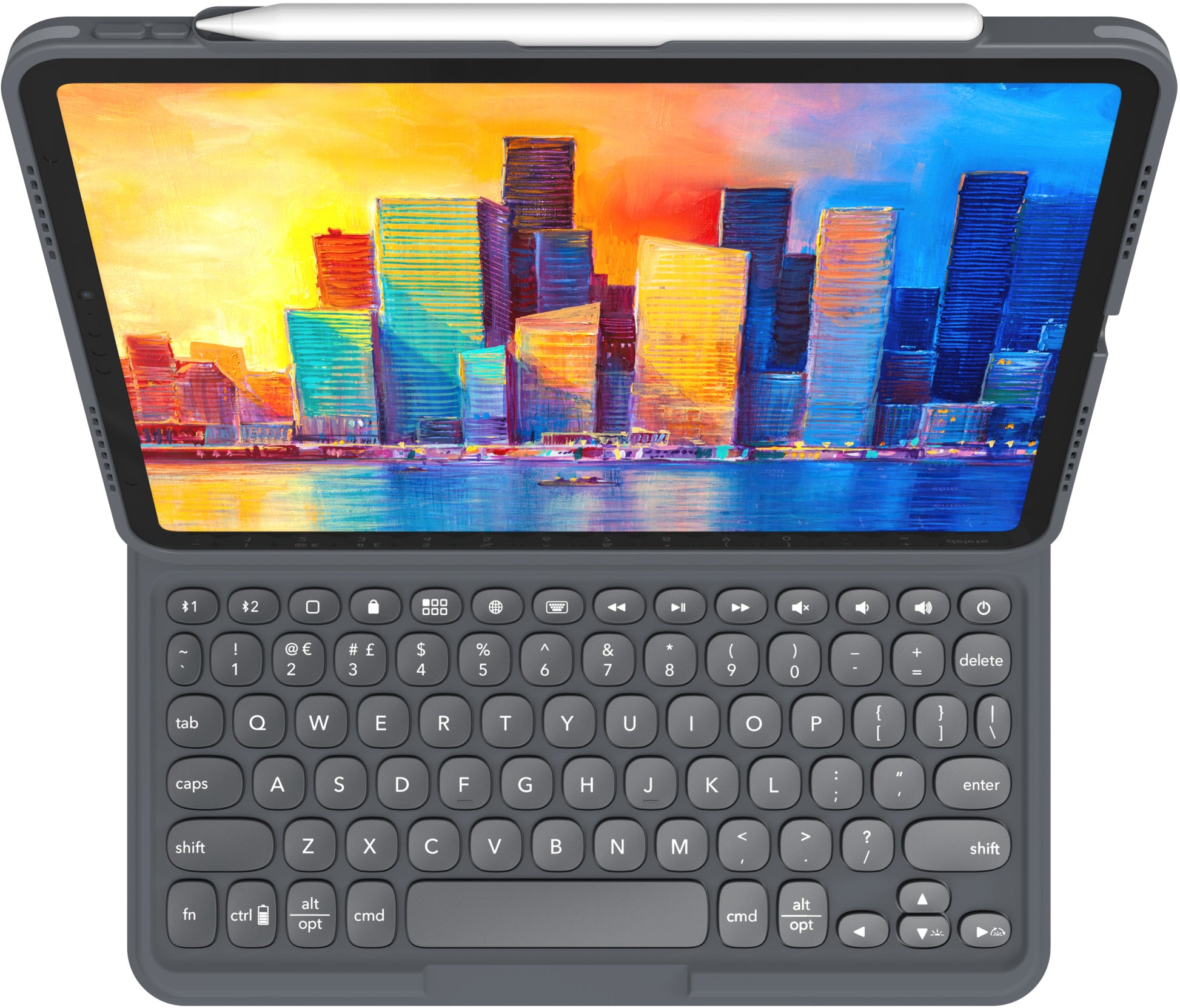 ZAGG Keyboard Pro Keys for iPad 103407276 10.9 (2020),Black/Gray, CH