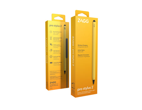 ZAGG Pro Stylus 2 for iPad Yellow 109912137 Wireless Charging