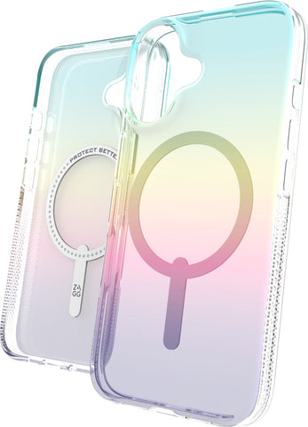 ZAGG Milan Cases Snap Apple 702315110 iPhone 16, Iridescent