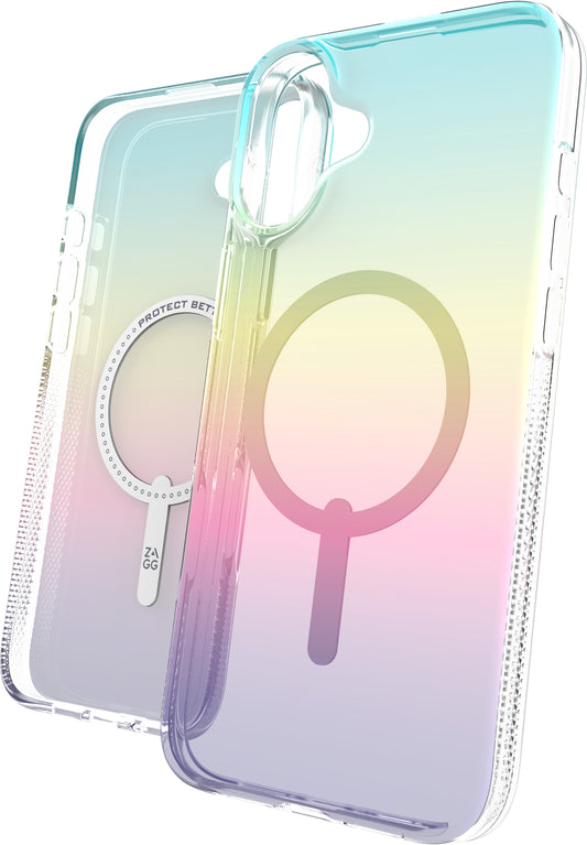 ZAGG Milan Cases Snap Apple 702315111 iPhone 16 Plus,Iridescent