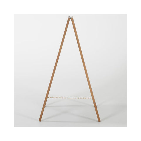 Holz Kundenstopper 95x54cm, Magnetisch, Dunkelbraun, Outdoor