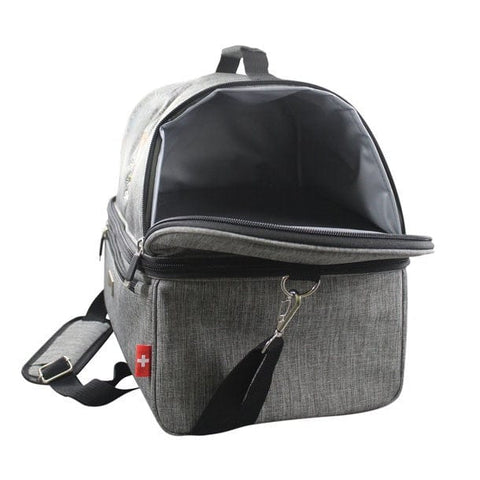 Swiss Ethno Kühltasche – 2 Fächer, Nylon 600D & Schultergurt