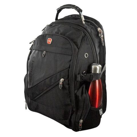 Swiss Genius Connected Rucksack – Laptopfach 15", USB & Regenhaube