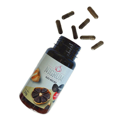 Alle noir - Pakke 4x Sorte Hvidløg Pure Kapsler Nigrum - Forbedr Dit Helbred Naturligt! 🌿💪✨