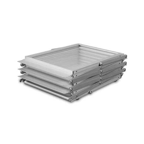 Faltbarer Prospektständer Montana, A4, Silber