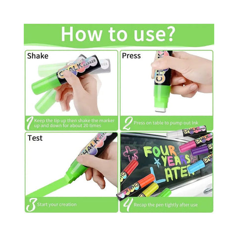 CHALK Marker Kreidemarker Classic, 7-15mm, 8-er Set