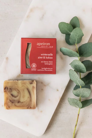 Apeiron - Winter Soap Cinnamon & Cocoa - Cozy Winter Delight 🛁✨