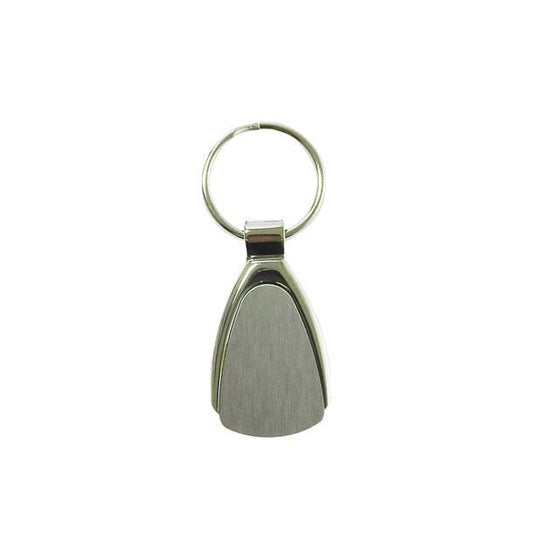 Step by Step Schlüsselanhänger aus Metall – Oval & Edel
