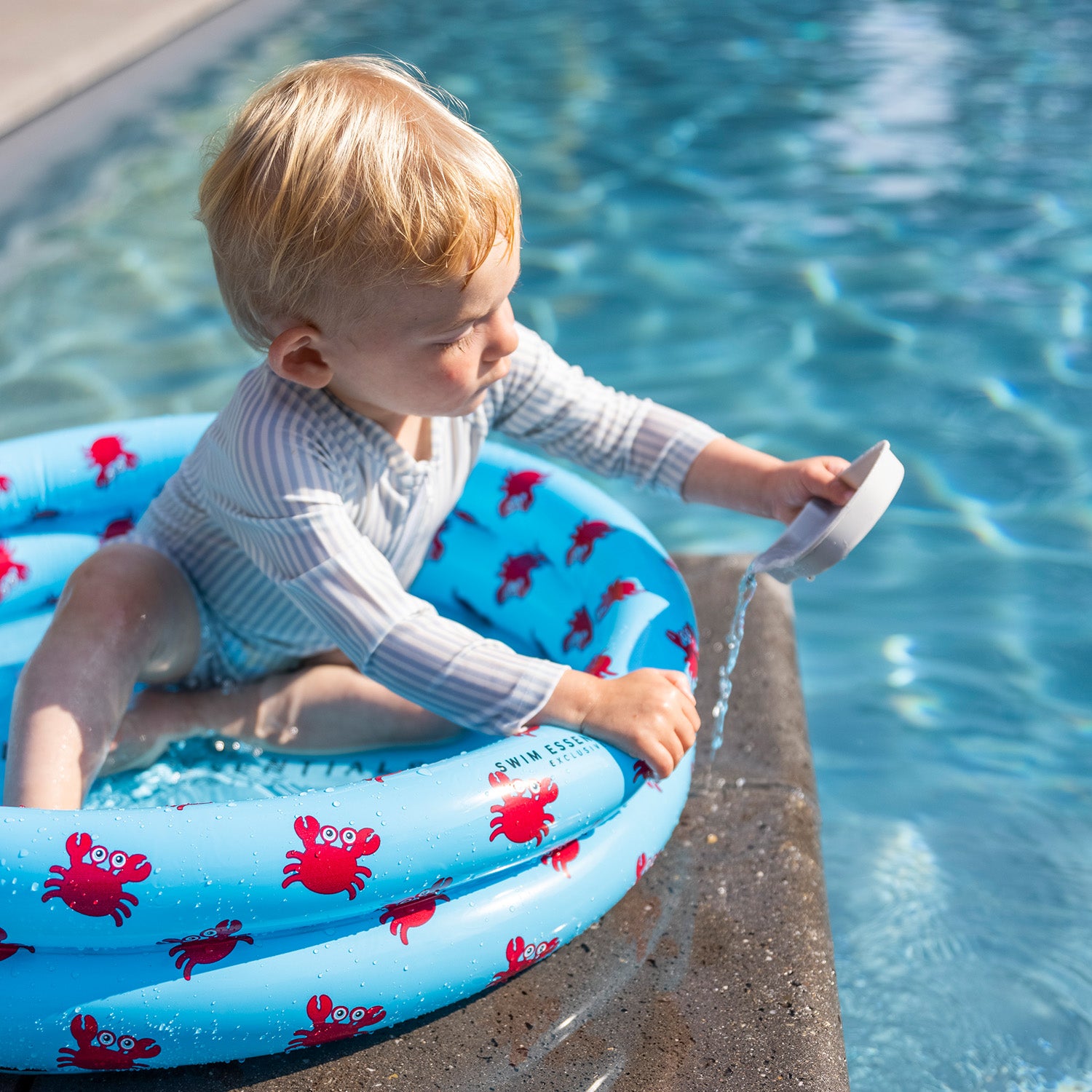 Swim Essentials | Baby Pool 60cm | Grab Blue