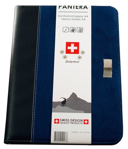 Pantera A4 Konferenzmappe aus Velourleder mit Taschenrechner