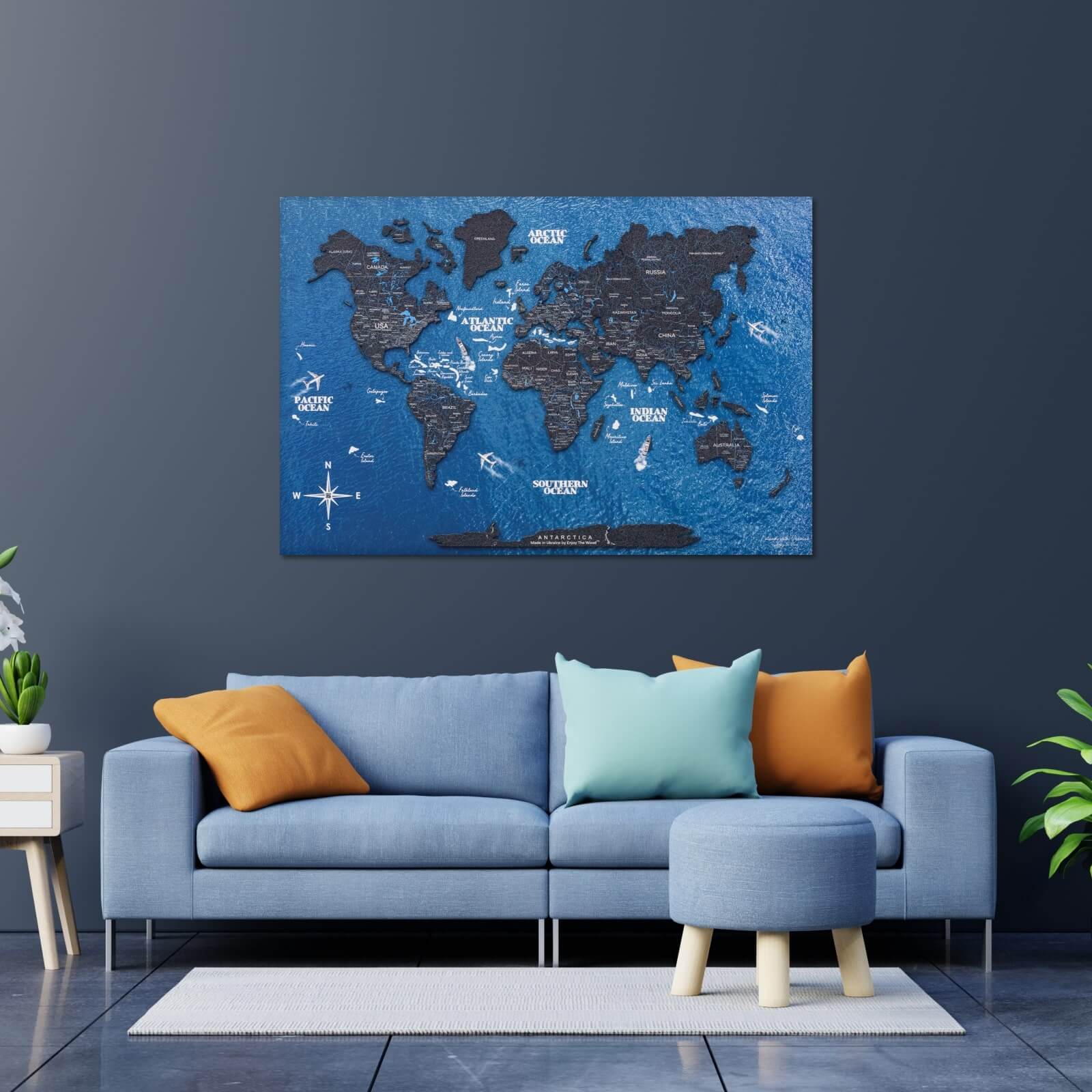 cork world map