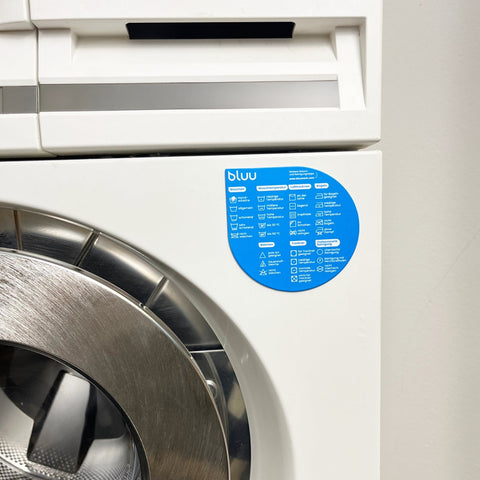 bluu Wasgids – Magneet met wassymbolen