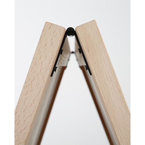 Holz Kundenstopper 105x68cm, Buche, Indoor