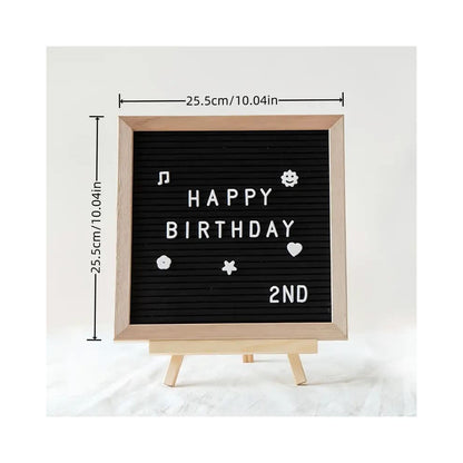 Buchstabentafel, Letterboard Holz Staffelei, 25x30cm