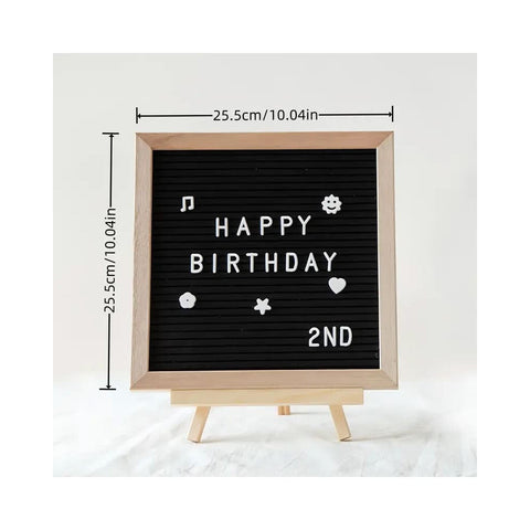 Buchstabentafel, Letterboard Holz Staffelei, 25x30cm