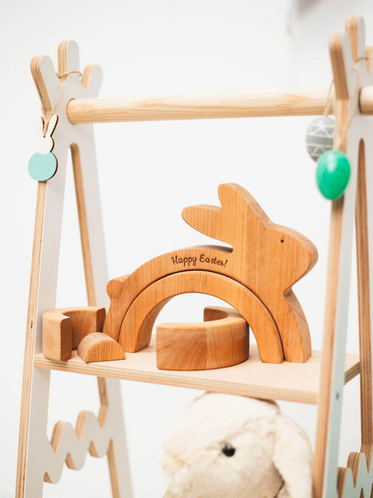 happy spring bunny stacker