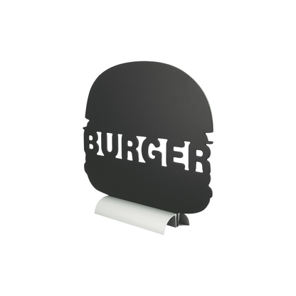 Securit®, Tischkreidetafel Aufsteller mit Aluminiumfuss, "Burger" Form-Silhouette, 28x25cm