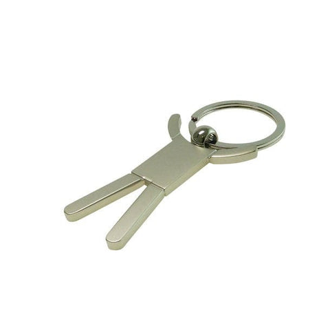 Happy Schlüsselanhänger aus Metall – Menschenfigur