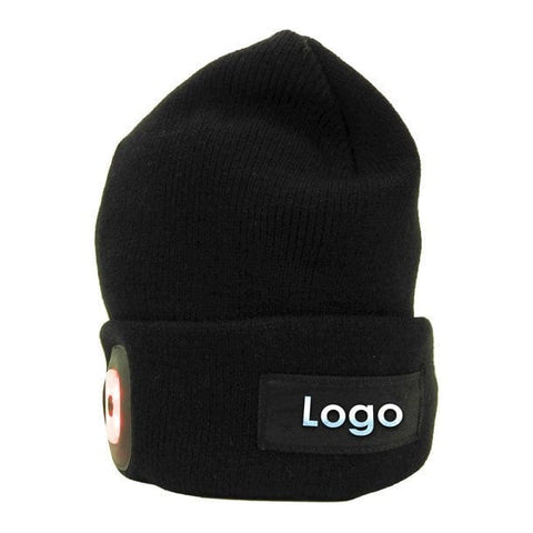 Star LED Duo Strickmütze – USB, Doppelte LED & 3 Dimmstufen