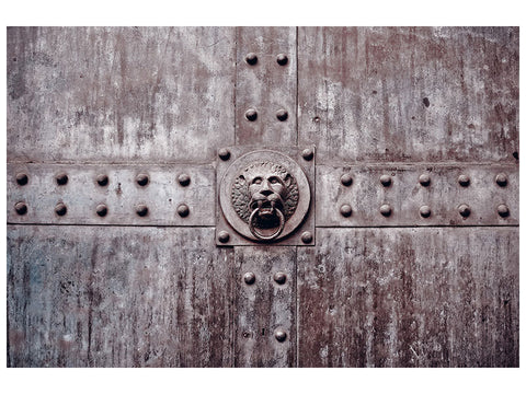 Leinwandbild Kunstvolles Tor