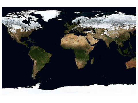 Leinwandbild Kunstvolle Landkarte