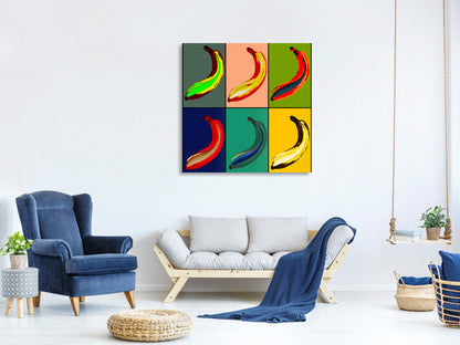 Leinwandbild Bunte Bananen
