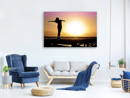 Leinwandbild Freiheit am Meer