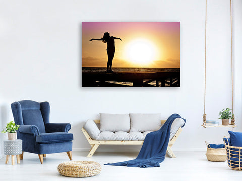 Leinwandbild Freiheit am Meer