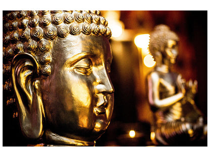 Leinwandbild Goldene Buddhas