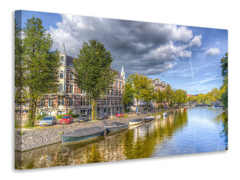 Leinwandbild Idyllisches Amsterdam
