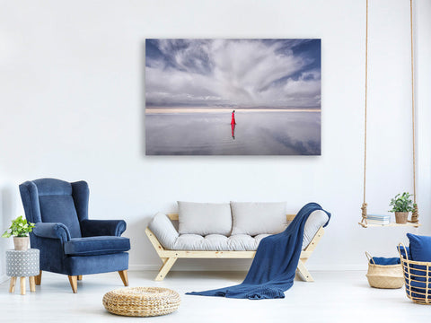 Leinwandbild Lady In Red