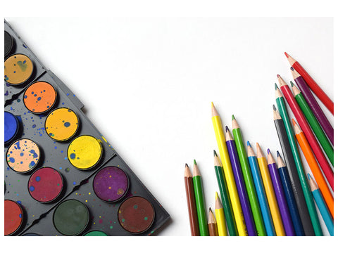 Leinwandbild Materialien zum Malen