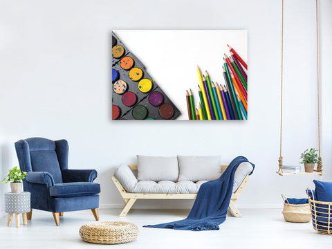 Leinwandbild Materialien zum Malen