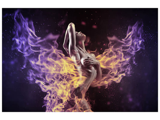 Leinwandbild Spiel mit dem Feuer