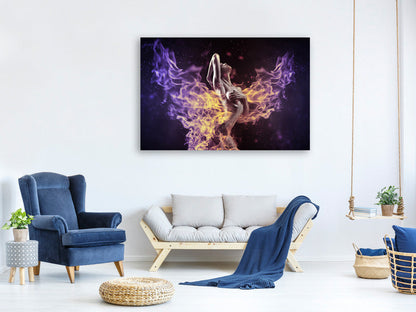 Leinwandbild Spiel mit dem Feuer