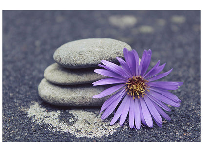 Leinwandbild Steine stapeln