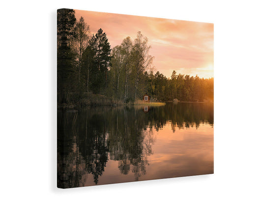 Leinwandbild The Little Red House